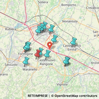 Mappa Stradello Filanda, 41126 Modena MO, Italia (6.84133)