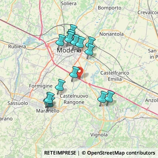 Mappa Stradello Filanda, 41126 Modena MO, Italia (7.22733)