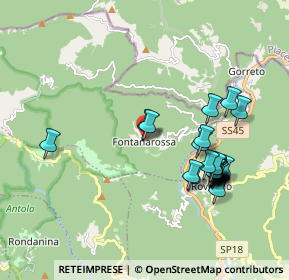 Mappa Località Fontanarossa, 16028 Rovegno GE, Italia (1.97917)