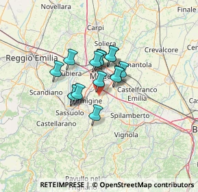 Mappa Stradello dei Frati, 41051 Castelnuovo Rangone MO, Italia (8.48467)