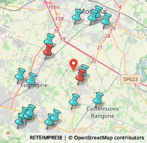 Mappa Stradello dei Frati, 41051 Castelnuovo Rangone MO, Italia (5.29167)