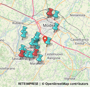 Mappa Stradello dei Frati, 41051 Castelnuovo Rangone MO, Italia (6.93211)