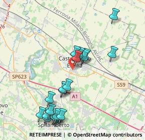 Mappa Via Palmiro Togliatti, 41013 Castelfranco Emilia MO, Italia (4.3675)