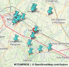 Mappa Via Palmiro Togliatti, 41013 Castelfranco Emilia MO, Italia (8.6985)