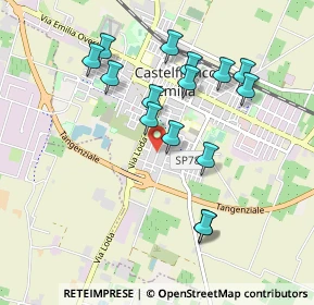 Mappa Via Palmiro Togliatti, 41013 Castelfranco Emilia MO, Italia (0.91733)