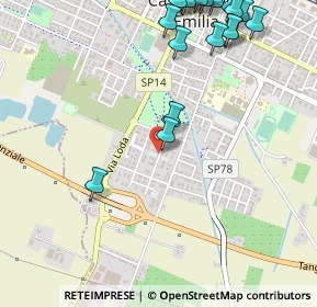 Mappa Via Palmiro Togliatti, 41013 Castelfranco Emilia MO, Italia (0.745)