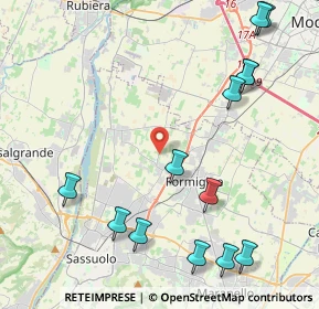 Mappa Via Corletto, 41043 Formigine MO, Italia (5.36692)