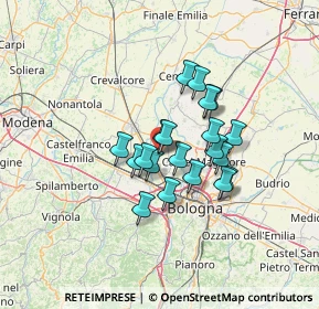 Mappa Via Europa, 40010 Sala bolognese BO, Italia (9.6305)