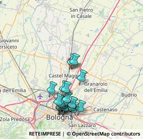 Mappa Via dei Tintori, 40050 Funo BO, Italia (8.17)
