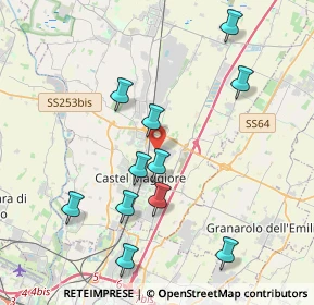 Mappa Via dei Tintori, 40050 Funo BO, Italia (4.08182)