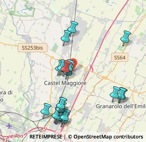 Mappa Via dei Tintori, 40050 Funo BO, Italia (4.38)