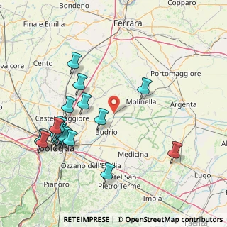 Mappa Via Riccardina Mezzolara, 40054 Budrio BO, Italia (18.5705)