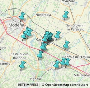 Mappa Via Fratelli Rosselli, 41013 Castelfranco Emilia MO, Italia (5.803)