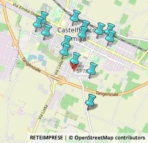 Mappa Via Fratelli Rosselli, 41013 Castelfranco Emilia MO, Italia (0.946)