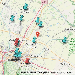 Mappa Via Montecasignoli, 40054 Budrio BO, Italia (11.388)