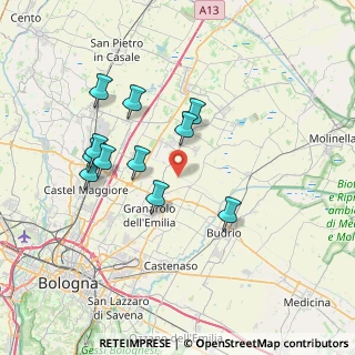 Mappa Via Montecasignoli, 40054 Budrio BO, Italia (6.86909)