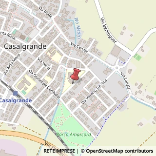 Mappa Via Pier Paolo Pasolini, 1, 42013 Casalgrande, Reggio nell'Emilia (Emilia Romagna)