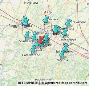 Mappa Via Romano, 41043 Formigine MO, Italia (11.03353)
