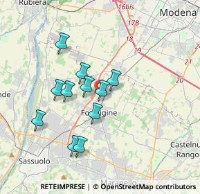 Mappa Via Romano, 41043 Formigine MO, Italia (3.11273)