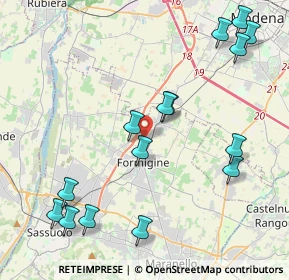 Mappa Via Romano, 41043 Formigine MO, Italia (4.95267)