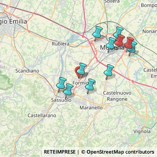 Mappa Via Antonio Pacinotti, 41043 Formigine MO, Italia (7.72545)