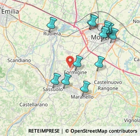 Mappa Via Antonio Pacinotti, 41043 Formigine MO, Italia (8.03308)