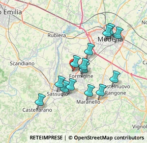 Mappa Via Don Sante Montorsi, 41043 Formigine MO, Italia (6.42286)