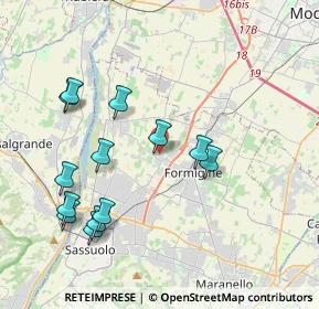 Mappa Via Don Sante Montorsi, 41043 Formigine MO, Italia (4.18077)