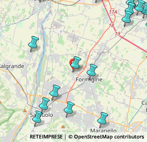 Mappa Via Don Sante Montorsi, 41043 Formigine MO, Italia (7.004)
