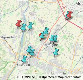 Mappa Via Don Sante Montorsi, 41043 Formigine MO, Italia (3.64846)