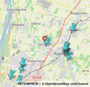 Mappa Via Don Sante Montorsi, 41043 Formigine MO, Italia (2.49667)