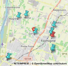 Mappa Via Don Sante Montorsi, 41043 Formigine MO, Italia (2.53636)