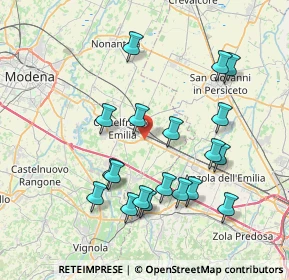 Mappa Via Foro Gallico, 41013 Castelfranco Emilia MO, Italia (7.83211)