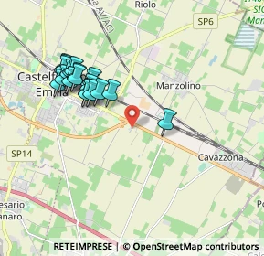 Mappa Via Foro Gallico, 41013 Castelfranco Emilia MO, Italia (1.9185)