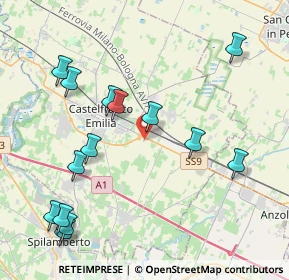 Mappa Via Foro Gallico, 41013 Castelfranco Emilia MO, Italia (4.74143)