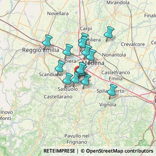 Mappa Via Mosca, 41043 Formigine MO, Italia (9.70143)