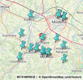 Mappa Via Mosca, 41043 Formigine MO, Italia (7.86526)