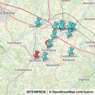 Mappa Via Mosca, 41043 Formigine MO, Italia (6.91)