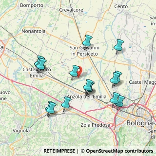 Mappa Via Villa, 40017 San Giovanni in Persiceto BO, Italia (7.97294)