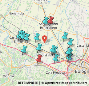 Mappa Via Villa, 40017 San Giovanni in Persiceto BO, Italia (7.579)