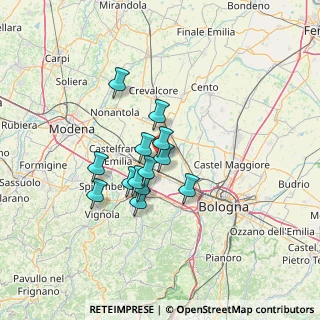 Mappa Via Villa, 40017 San Giovanni in Persiceto BO, Italia (9.92615)