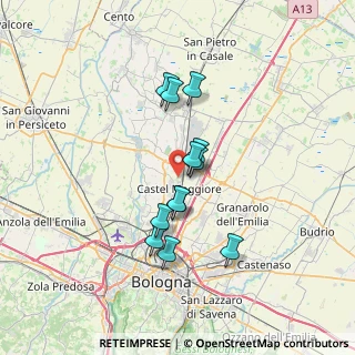 Mappa Via Agucchi, 40013 Castel Maggiore BO, Italia (5.57667)