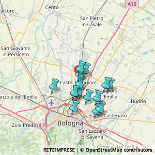Mappa Via Agucchi, 40013 Castel Maggiore BO, Italia (5.702)