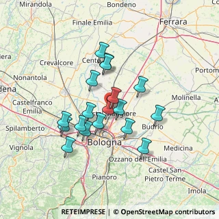 Mappa Via Agucchi, 40013 Castel Maggiore BO, Italia (11.58667)