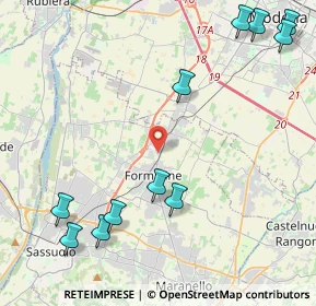 Mappa Via G. Quartieri, 41043 Formigine MO, Italia (5.64455)