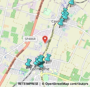Mappa Via G. Quartieri, 41043 Formigine MO, Italia (1.21077)