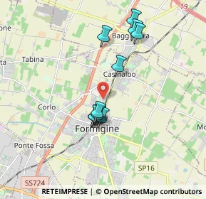 Mappa Via G. Quartieri, 41043 Formigine MO, Italia (1.525)