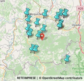 Mappa Frazione, 15010 Ponzone AL, Italia (7.57368)