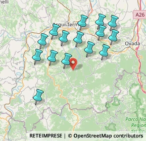 Mappa Frazione, 15010 Ponzone AL, Italia (7.52333)