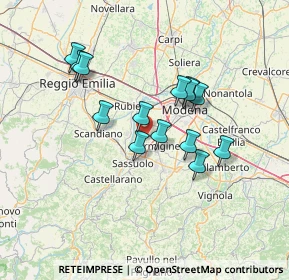Mappa Via Rodello, 41043 Formigine MO, Italia (11.845)